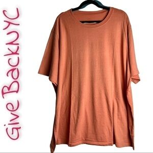 Harbor Bay T Shirt Crewneck Peach Size 4XL
